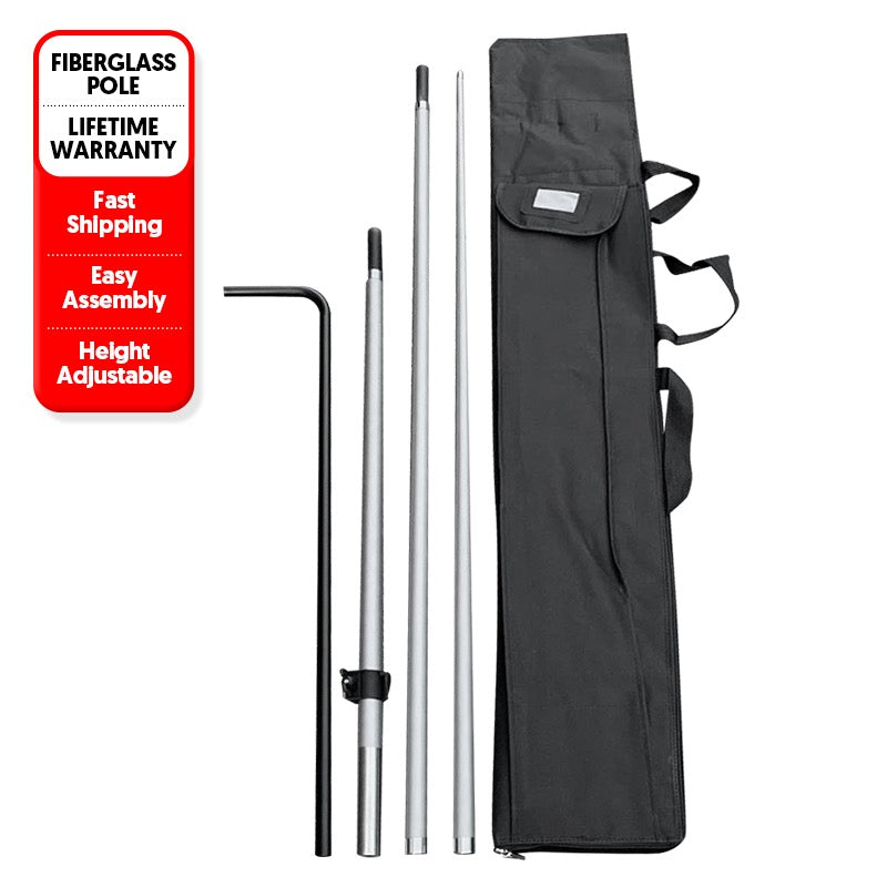 10' Premium Rectangle Flag Pole