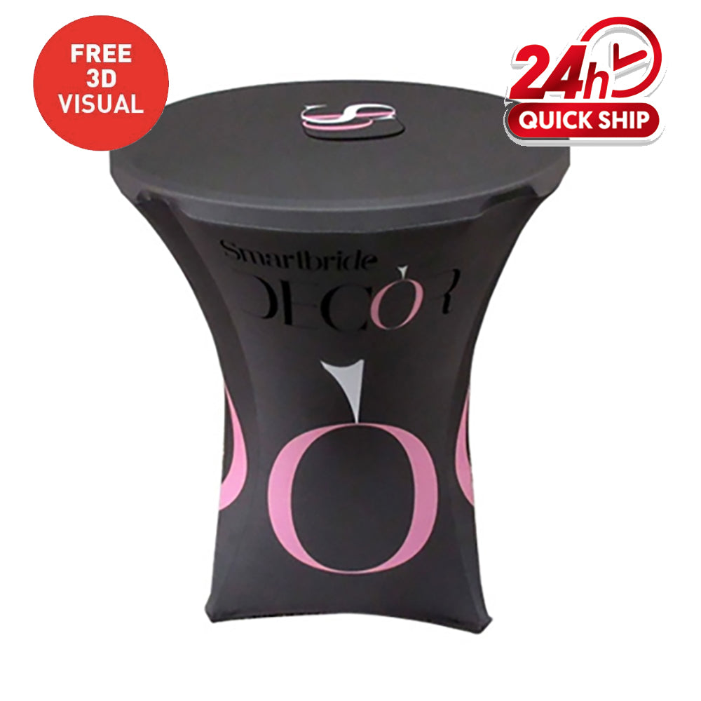 Premium Round Stretch Table Cover (Dye Sublimated)